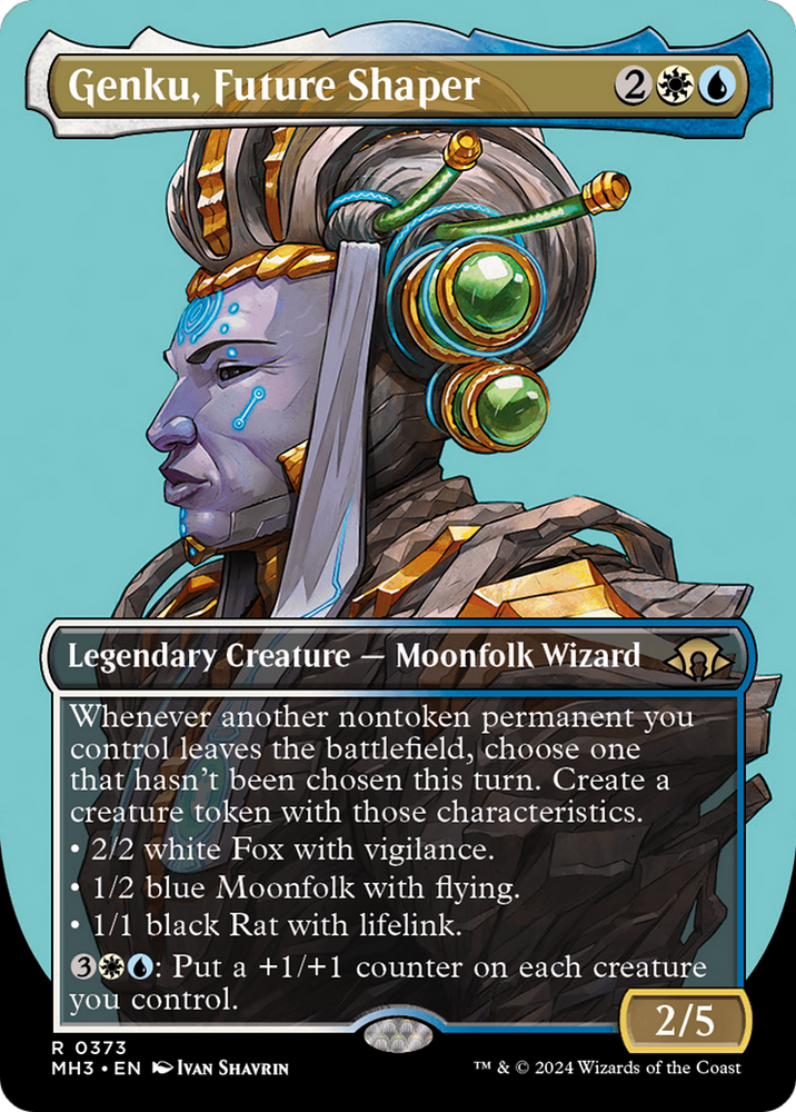 Genku, Future Shaper (Borderless) [Modern Horizons 3] Magic: The Gathering
