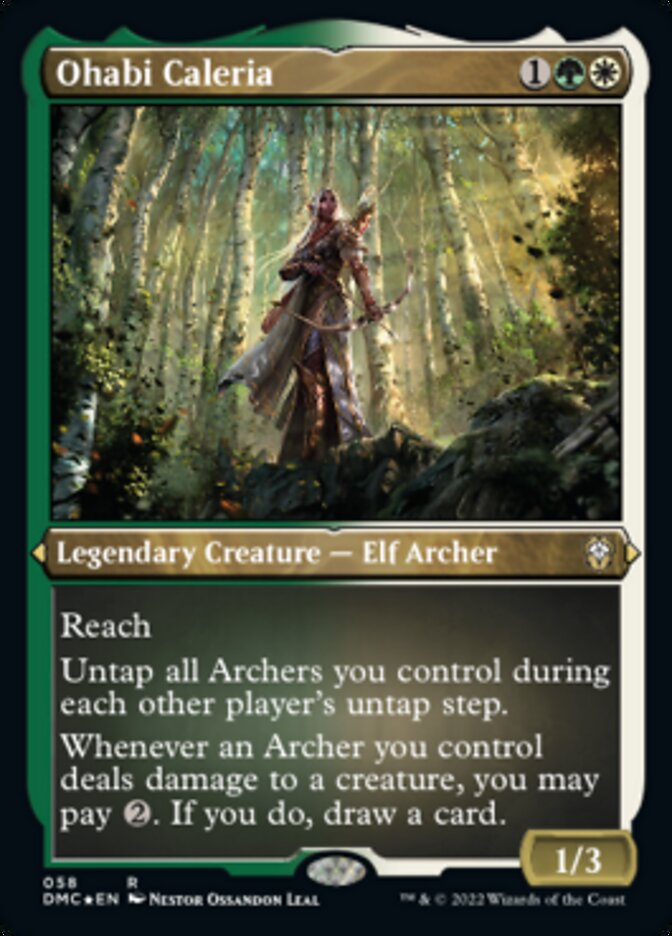 Ohabi Caleria (Foil Etched) [Dominaria United Commander] Magic: The Gathering
