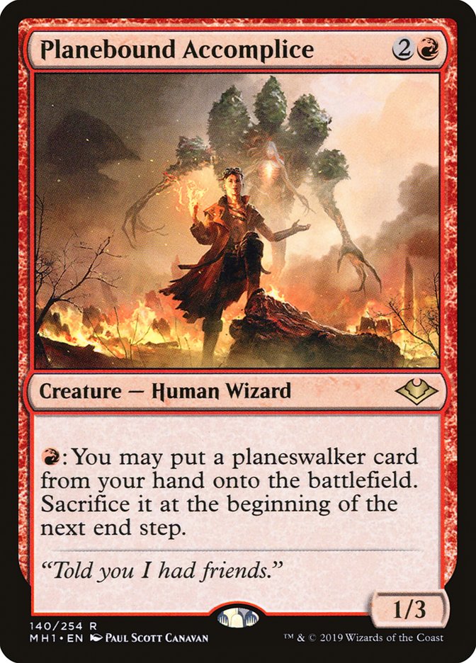 Planebound Accomplice [Modern Horizons] Magic: The Gathering