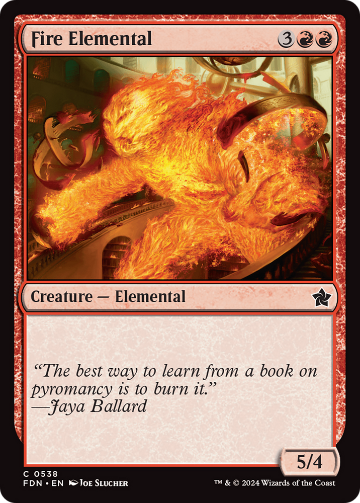 Fire Elemental [Foundations] Magic: The Gathering