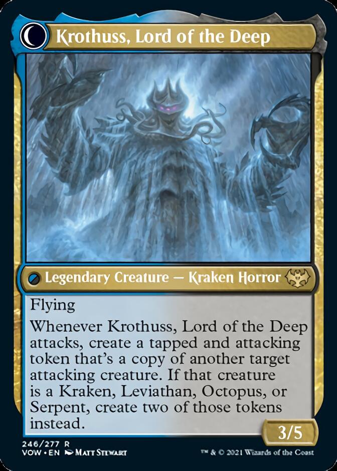 Runo Stromkirk // Krothuss, Lord of the Deep [Innistrad: Crimson Vow] Magic: The Gathering