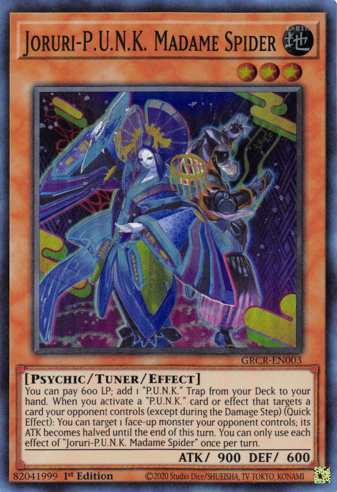 Joruri-P.U.N.K. Madame Spider [GRCR-EN003] Super Rare - Yugioh Cards For Your TCG Needs!