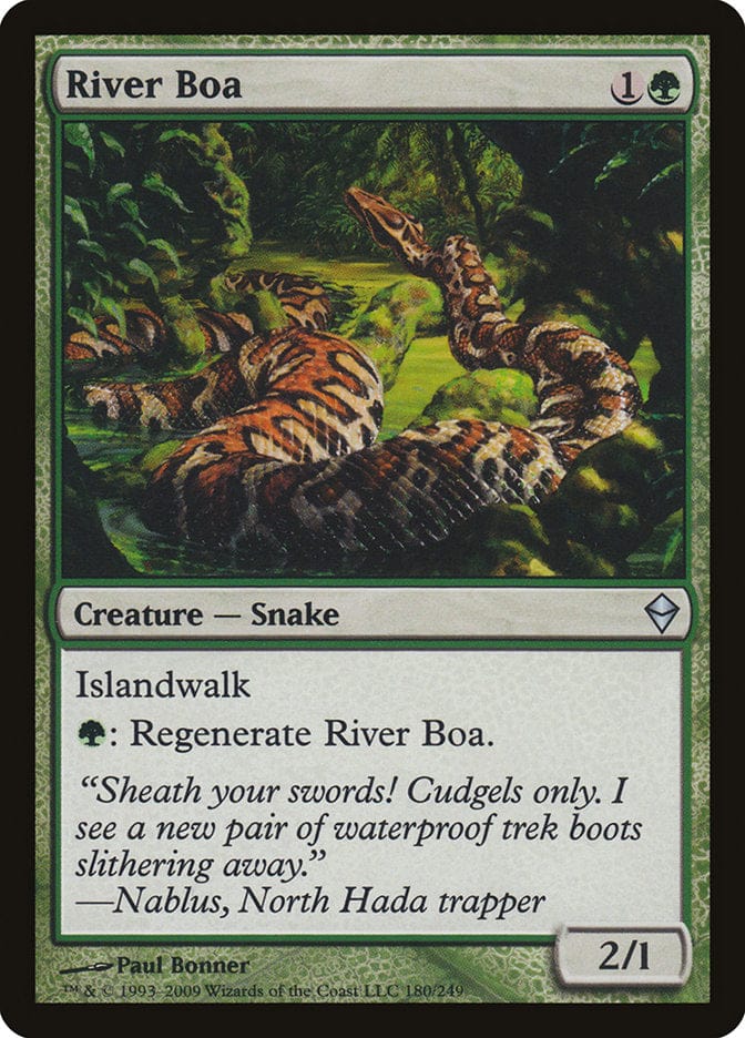 River Boa [Zendikar] Magic: The Gathering