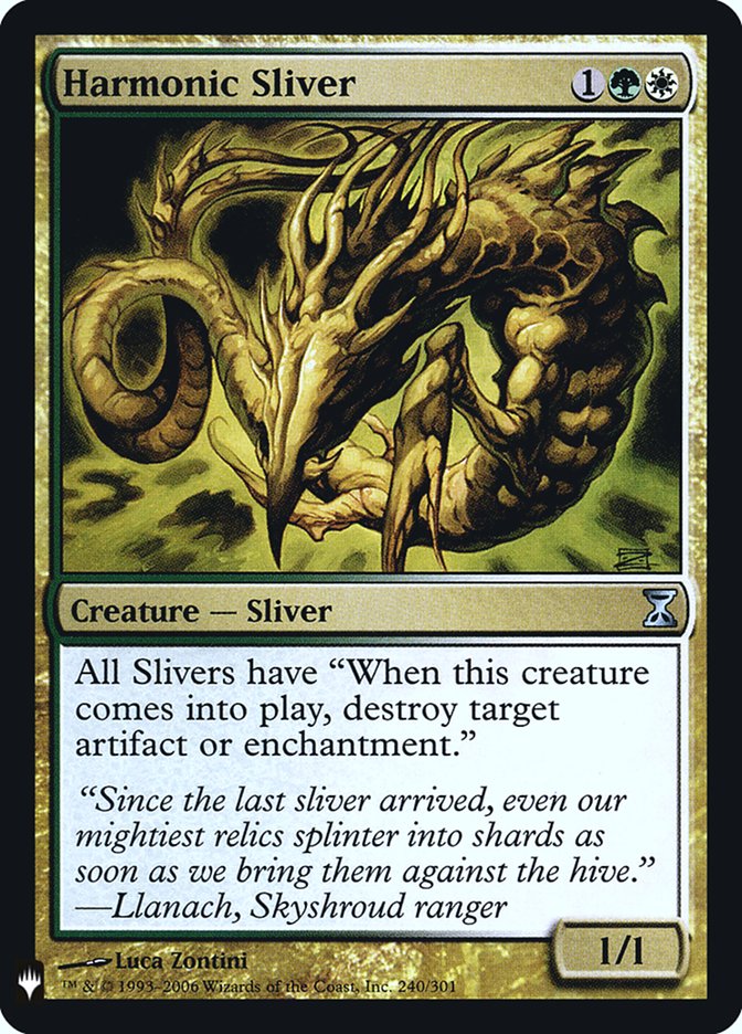Harmonic Sliver [Mystery Booster] Magic: The Gathering