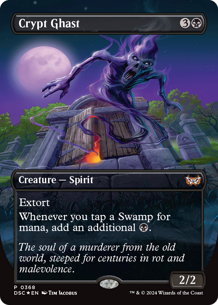 Crypt Ghast (Borderless) [Duskmourn: House of Horror Commander] Magic: The Gathering