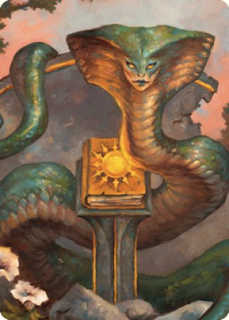 Guardian Naga Art Card [Commander Legends: Battle for Baldur's Gate Art Series] Magic: The Gathering