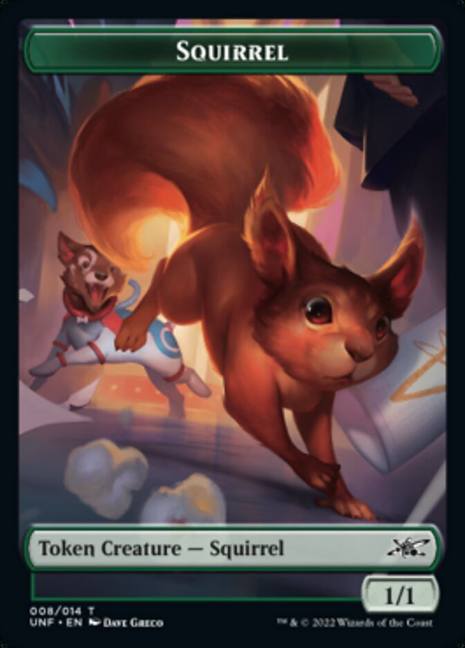 Squirrel Token [Unfinity Tokens] Magic: The Gathering