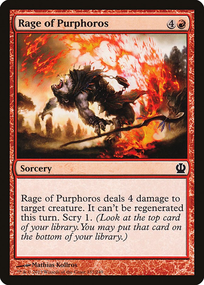 Rage of Purphoros [Theros] Magic: The Gathering