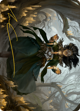 Candlegrove Witch 1 Art Card (Gold-Stamped Signature) [Innistrad: Midnight Hunt Art Series] Magic: The Gathering