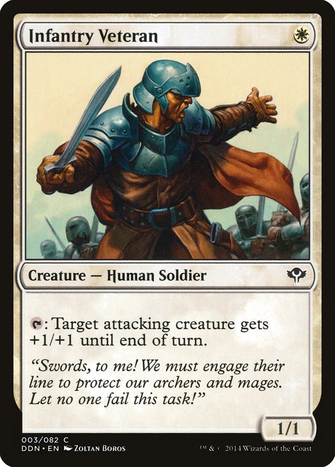 Infantry Veteran [Duel Decks: Speed vs. Cunning] Magic: The Gathering