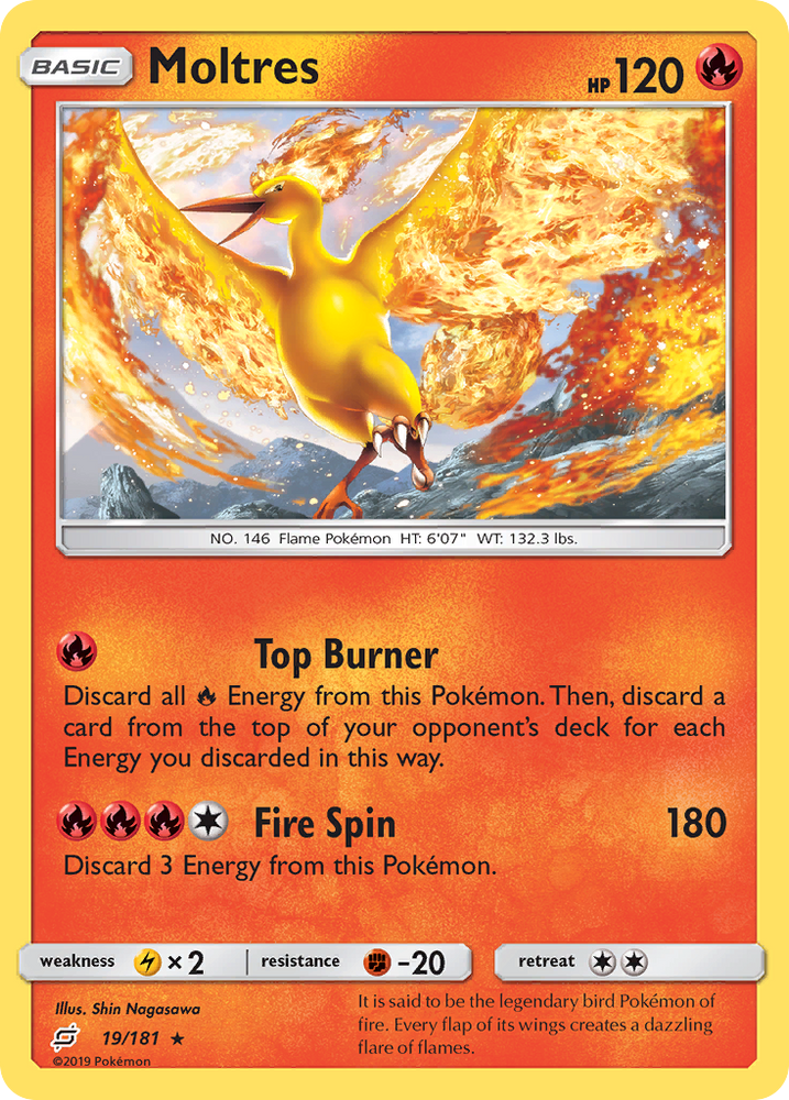 Moltres (19/181) [Sun & Moon: Team Up] Pokémon