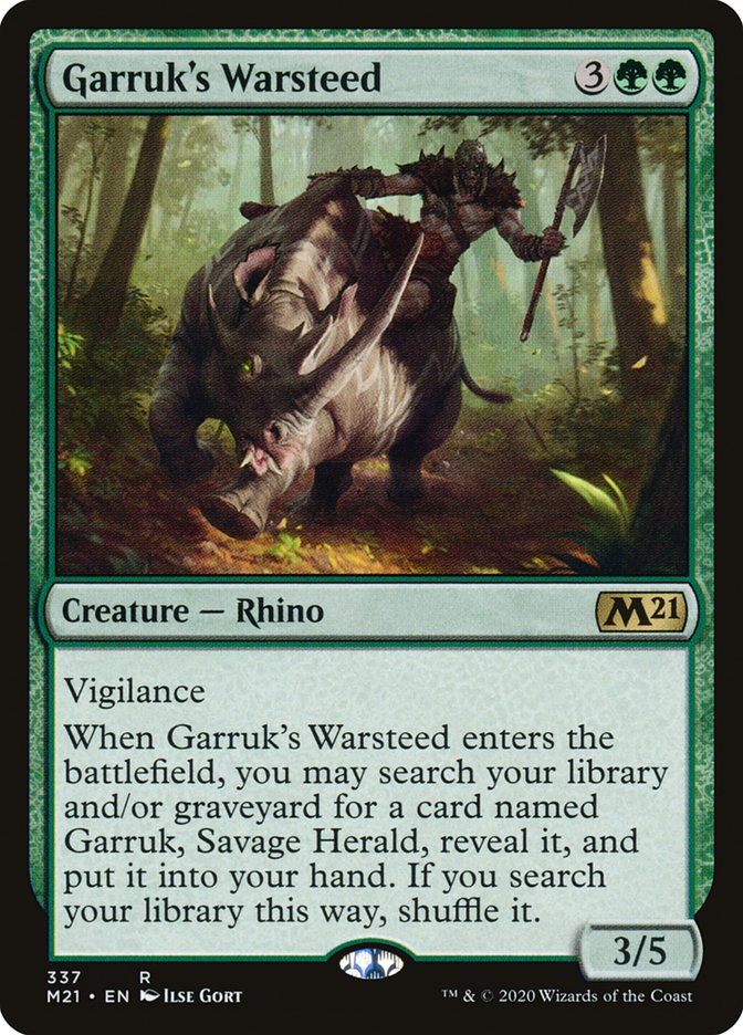 Garruk's Warsteed [Core Set 2021] Magic: The Gathering