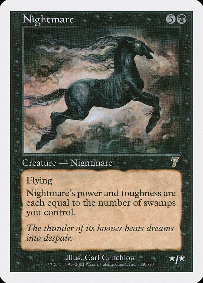 Nightmare [Seventh Edition] Magic: The Gathering