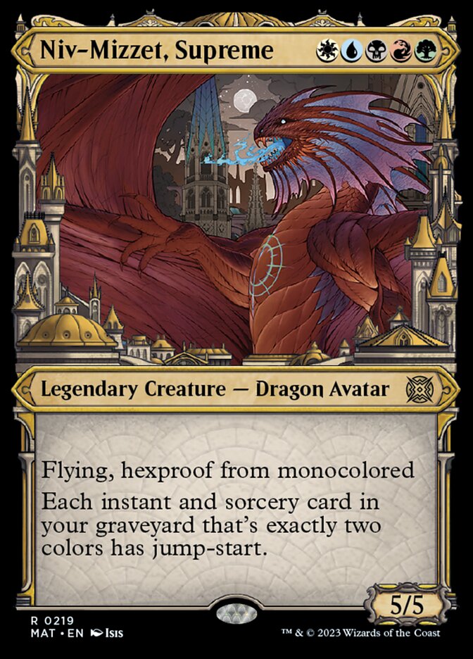 Niv-Mizzet, Supreme (Showcase Halo Foil) [March of the Machine: The Aftermath] Magic: The Gathering