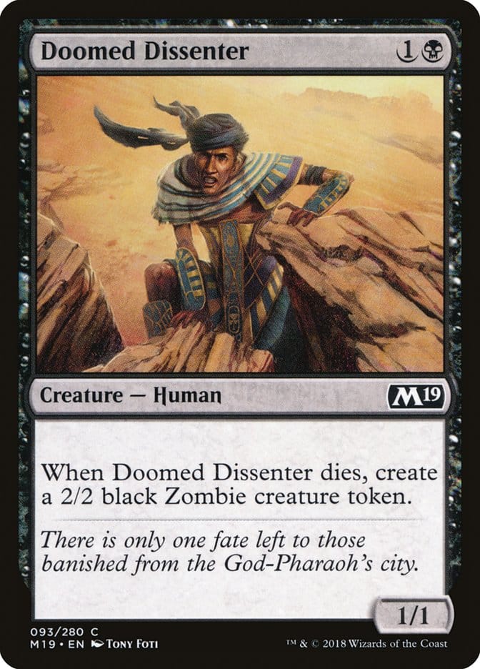 Doomed Dissenter [Core Set 2019] Magic: The Gathering