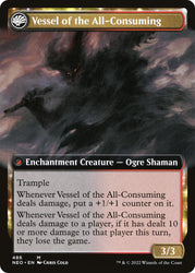 Hidetsugu Consumes All // Vessel of the All-Consuming (Extended Art) [Kamigawa: Neon Dynasty] Magic: The Gathering