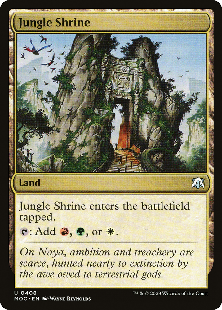 Jungle Shrine [March of the Machine Commander] Magic: The Gathering