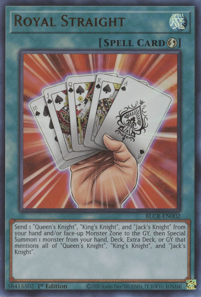 Royal Straight [BLCR-EN002] Ultra Rare - Yugioh Cards For Your TCG Needs!