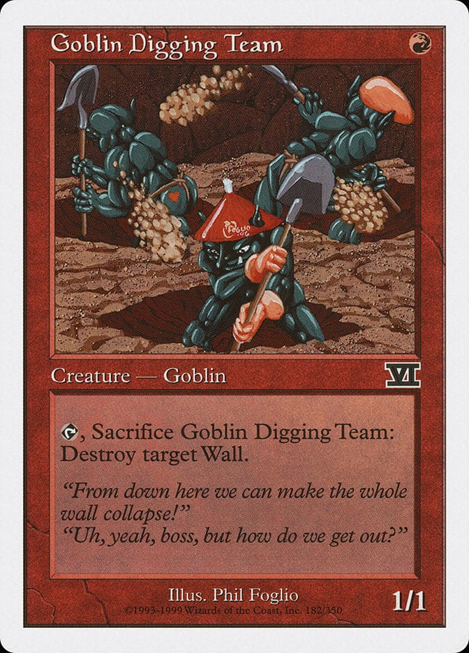 Goblin Digging Team [Classic Sixth Edition] Magic: The Gathering