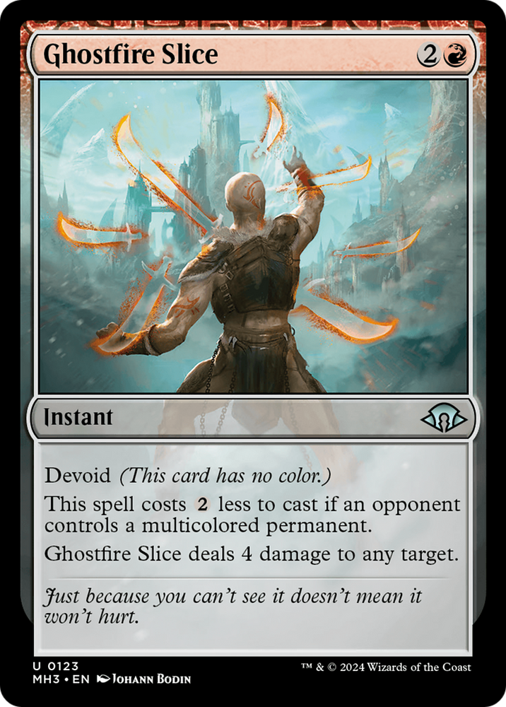 Ghostfire Slice [Modern Horizons 3] Magic: The Gathering