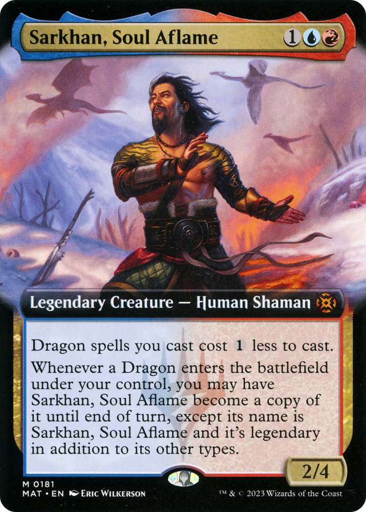 Sarkhan, Soul Aflame (Extended Art) [March of the Machine: The Aftermath] Magic: The Gathering