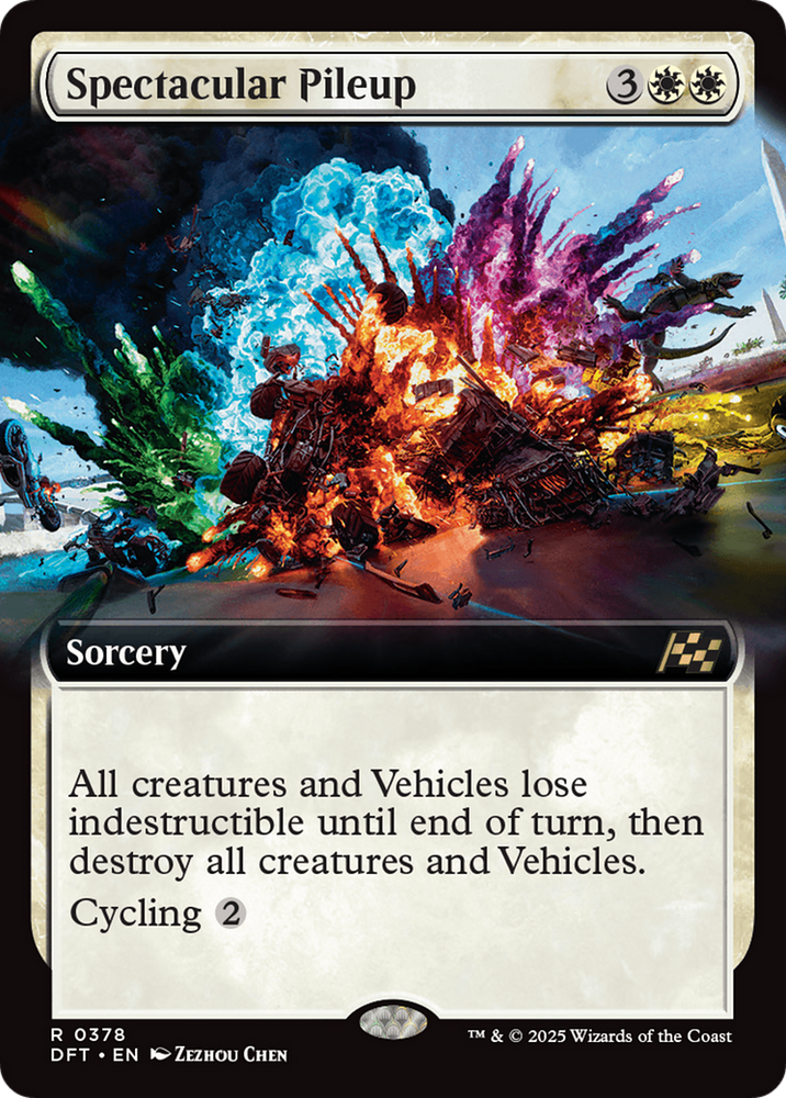 Spectacular Pileup (Extended Art) [Aetherdrift] Magic: The Gathering