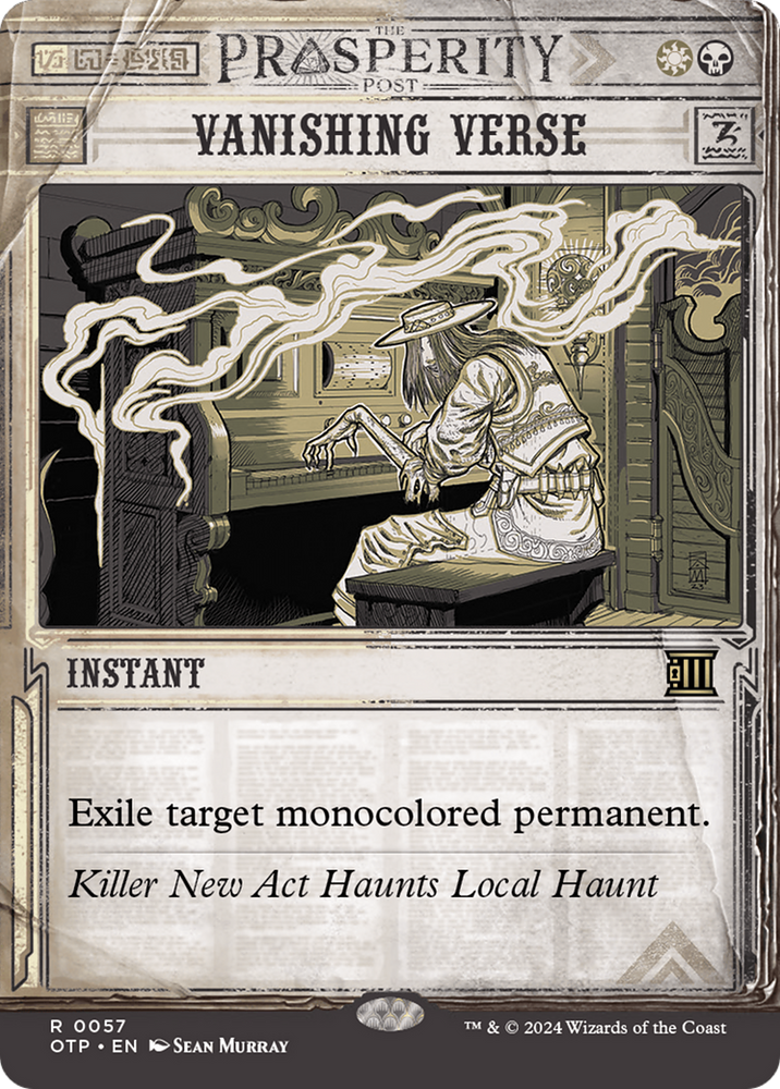 Vanishing Verse [Outlaws of Thunder Junction: Breaking News] Magic: The Gathering