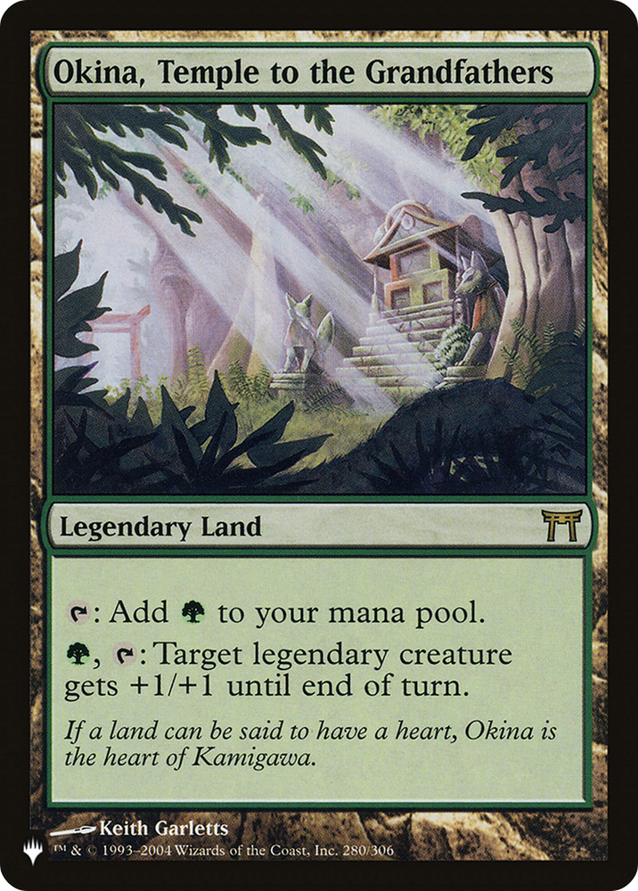 Okina, Temple to the Grandfathers [The List] Magic: The Gathering