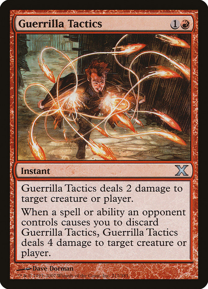 Guerrilla Tactics [Tenth Edition] Magic: The Gathering