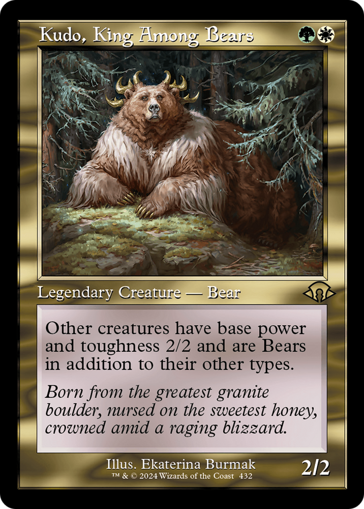 Kudo, King Among Bears (Retro) [Modern Horizons 3] Magic: The Gathering
