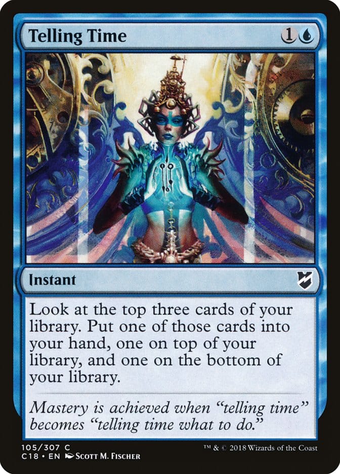 Telling Time [Commander 2018] Magic: The Gathering