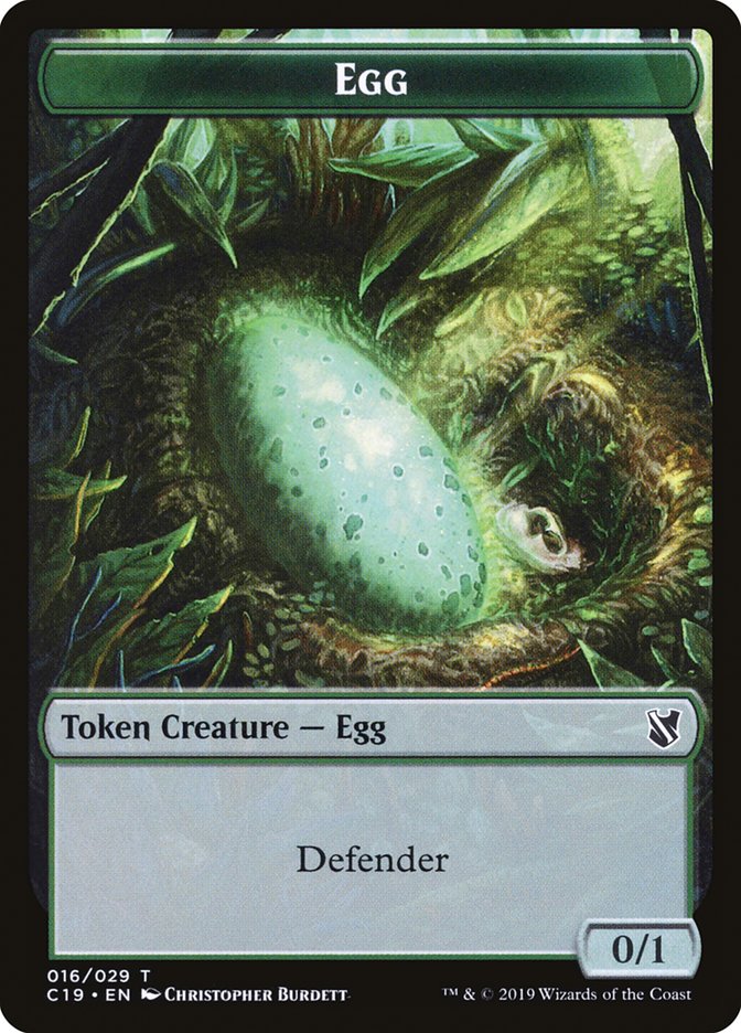Egg Token [Commander 2019 Tokens] Magic: The Gathering