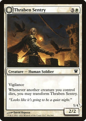 Thraben Sentry // Thraben Militia [Innistrad] Magic: The Gathering