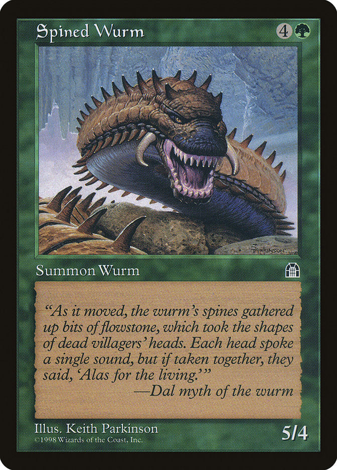 Spined Wurm [Stronghold] Magic: The Gathering