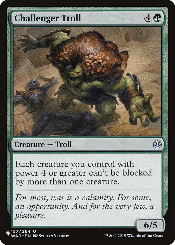 Challenger Troll [The List] Magic: The Gathering