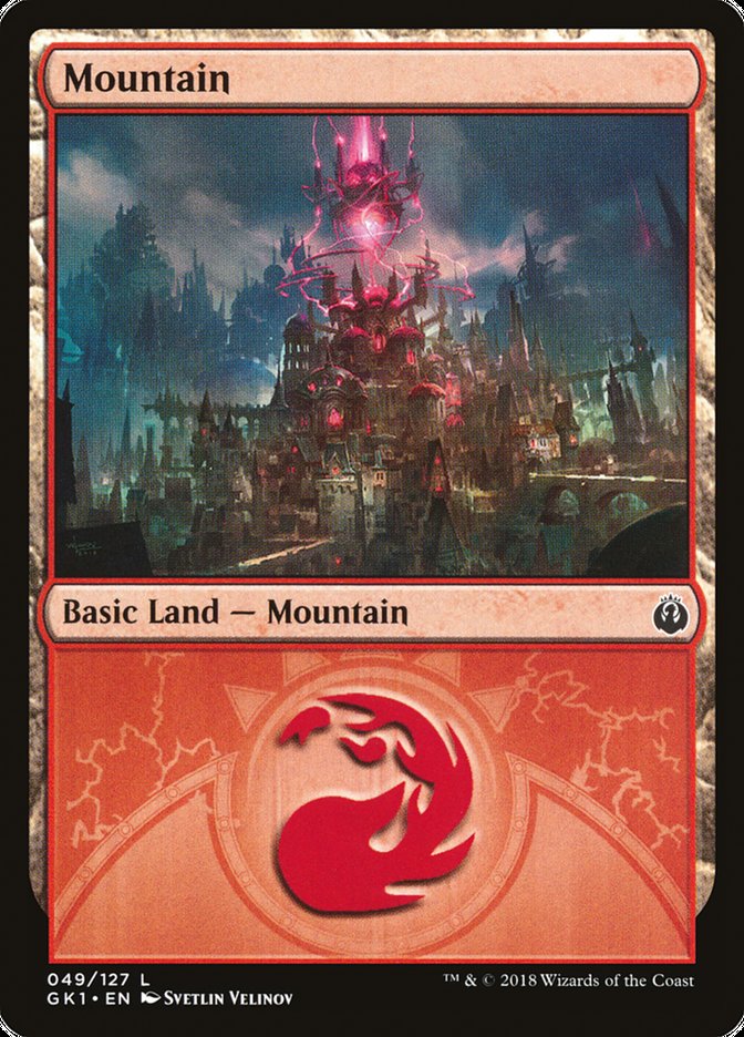 Mountain (49) [Guilds of Ravnica Guild Kit] Magic: The Gathering