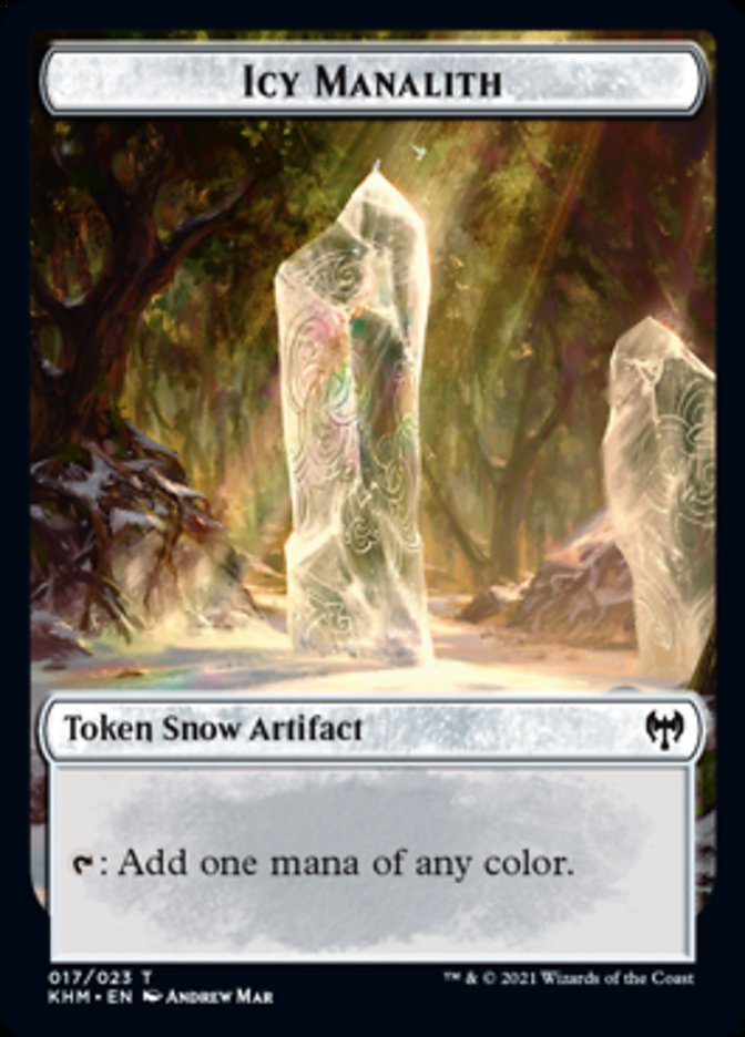 Icy Manalith Token [Kaldheim Tokens] Magic: The Gathering
