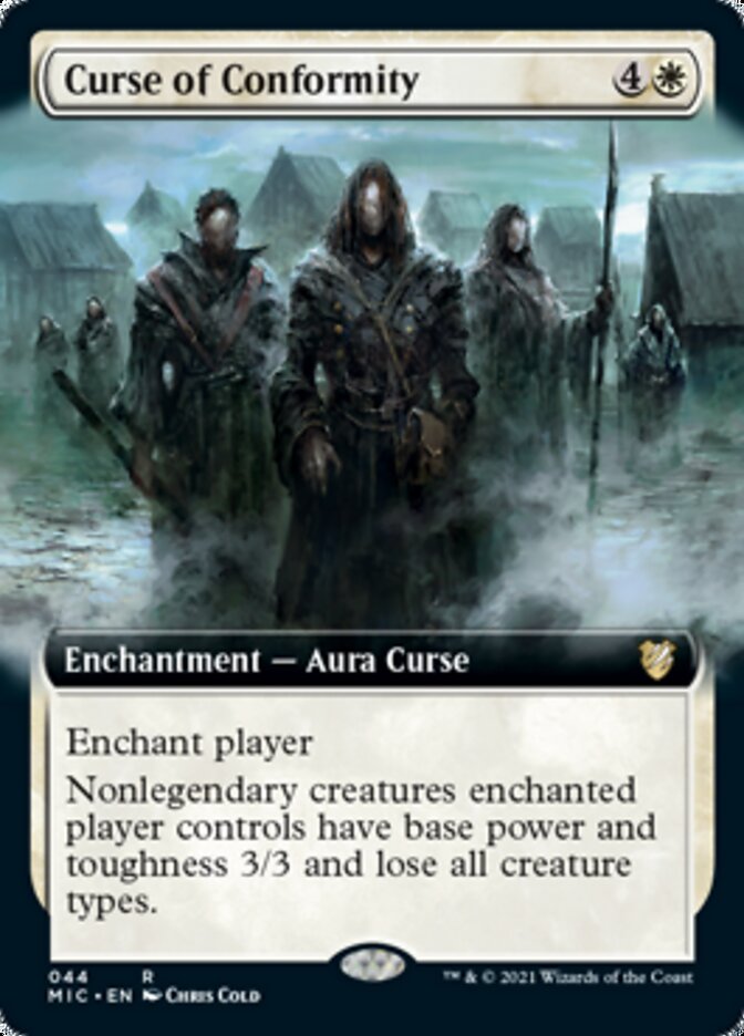 Curse of Conformity (Extended Art) [Innistrad: Midnight Hunt Commander] Magic: The Gathering