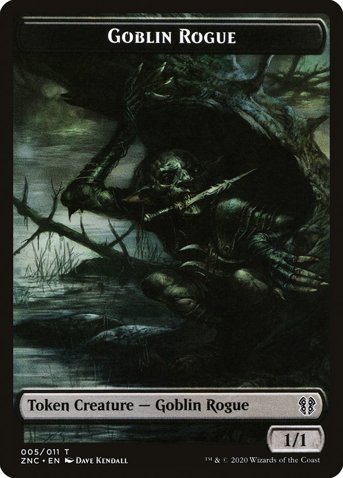 Faerie Rogue // Goblin Rogue Double-Sided Token [Zendikar Rising Commander Tokens] Magic: The Gathering