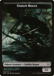 Faerie Rogue // Goblin Rogue Double-Sided Token [Zendikar Rising Commander Tokens] Magic: The Gathering