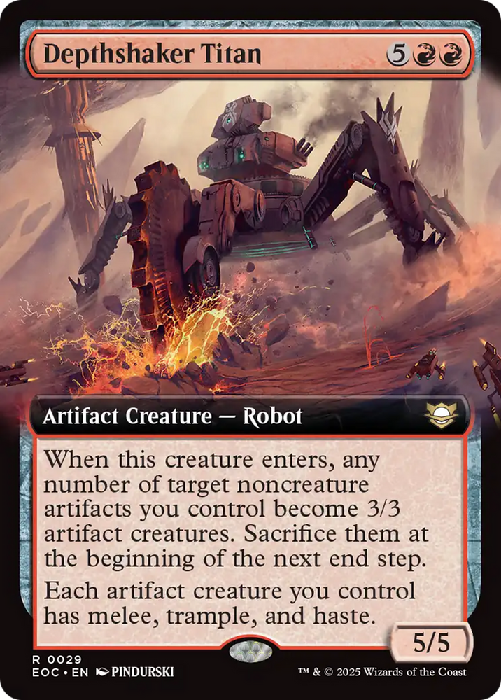Depthshaker Titan (Extended Art) [Edge of Eternities Commander] Magic: The Gathering