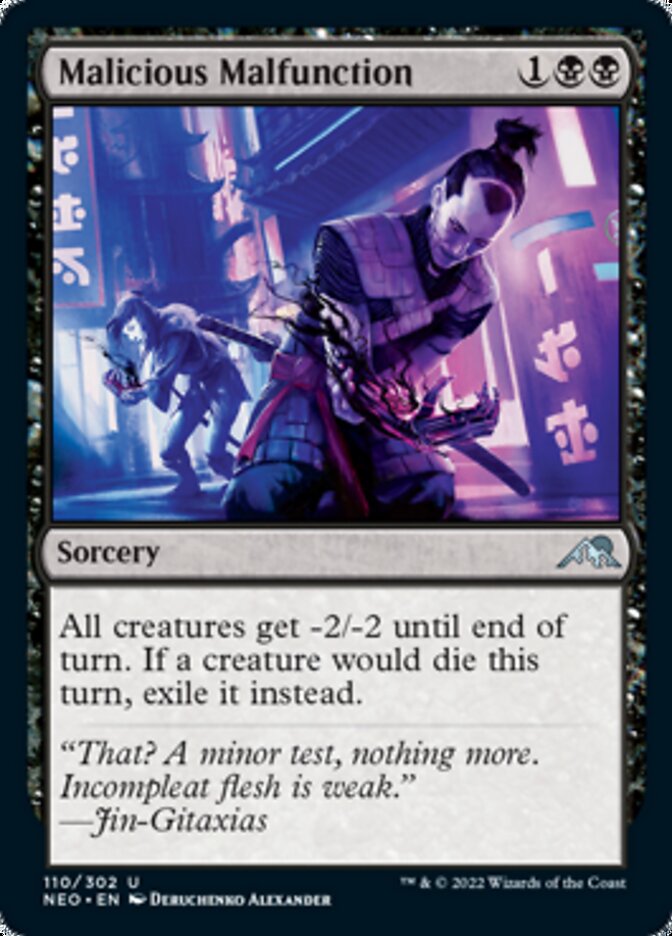 Malicious Malfunction [Kamigawa: Neon Dynasty] Magic: The Gathering