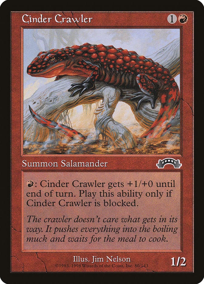 Cinder Crawler [Exodus] Magic: The Gathering
