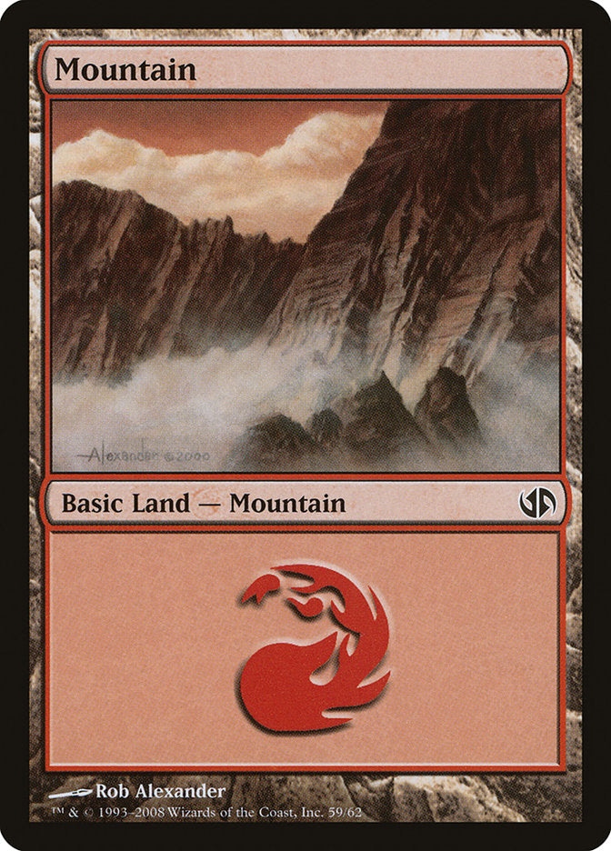 Mountain (59) [Duel Decks: Jace vs. Chandra] Magic: The Gathering