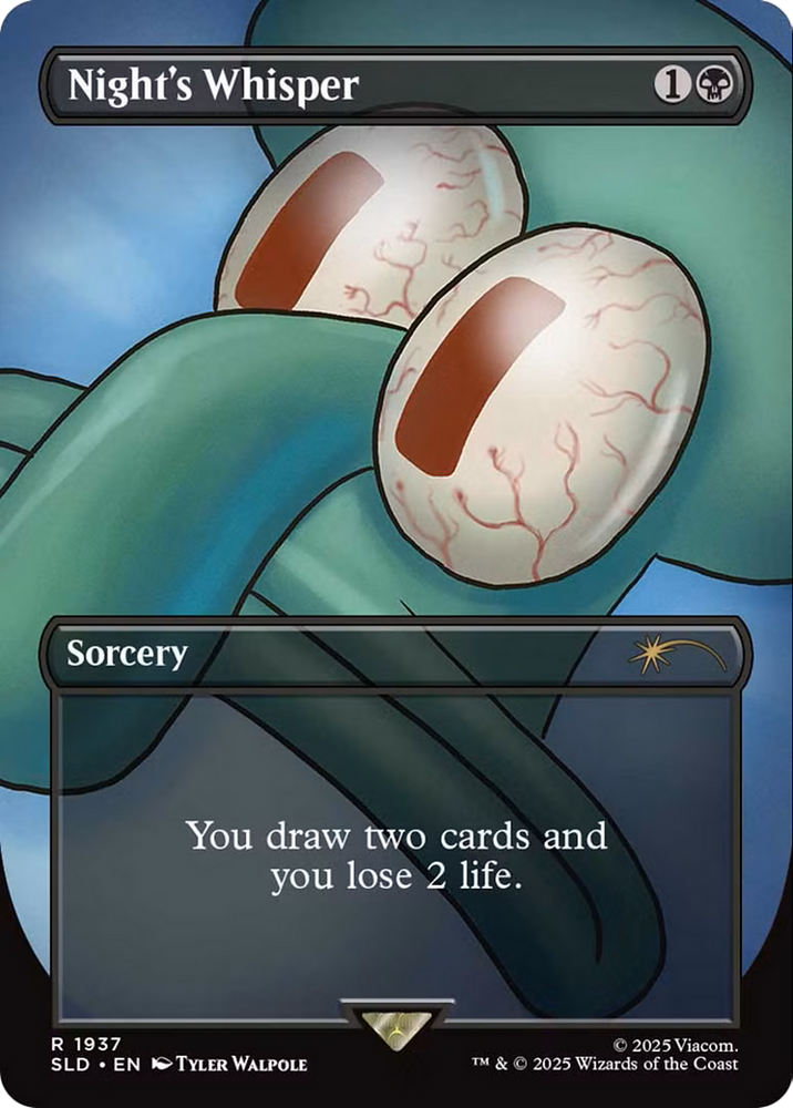 Night's Whisper [Secret Lair Drop Series] Magic: The Gathering