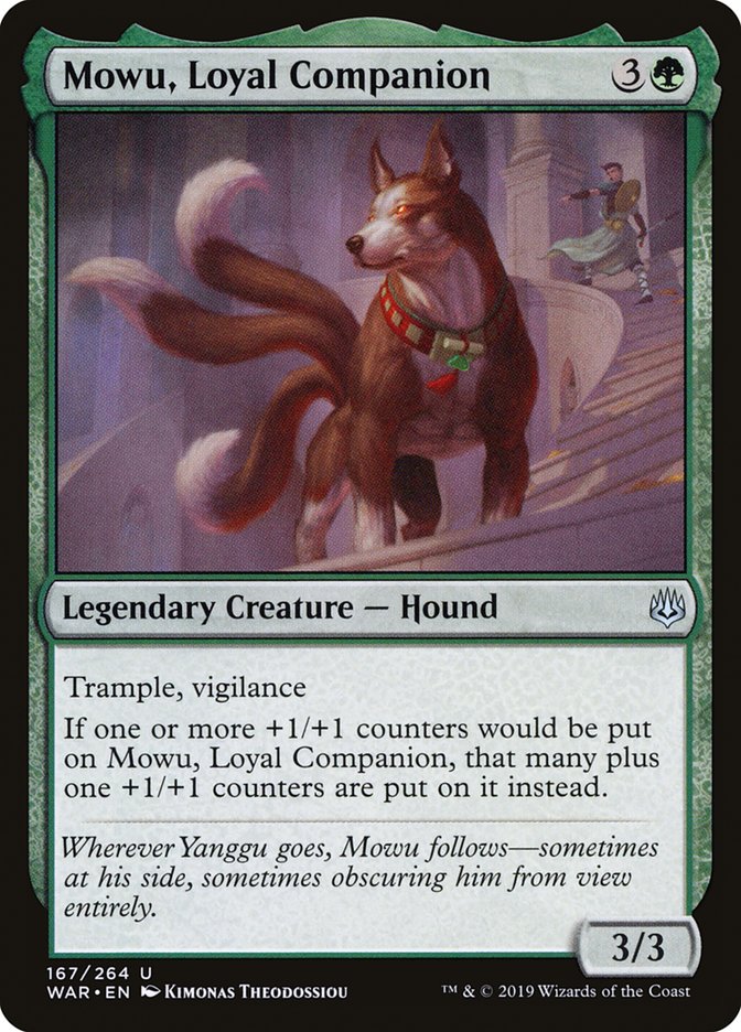 Mowu, Loyal Companion [War of the Spark] Magic: The Gathering