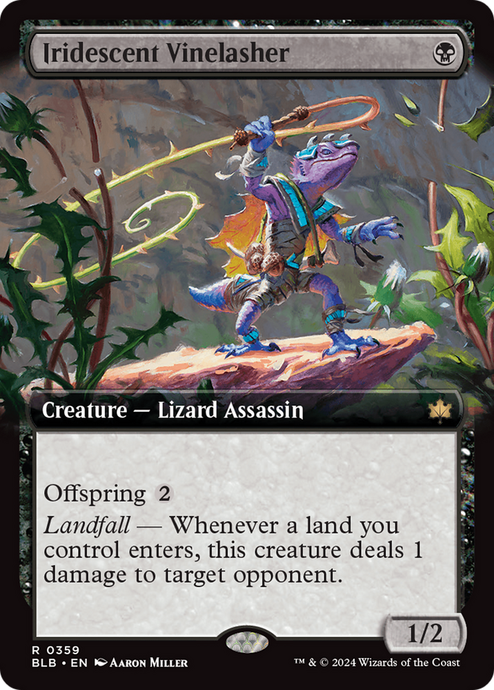 Iridescent Vinelasher (Extended Art) [Bloomburrow] Magic: The Gathering