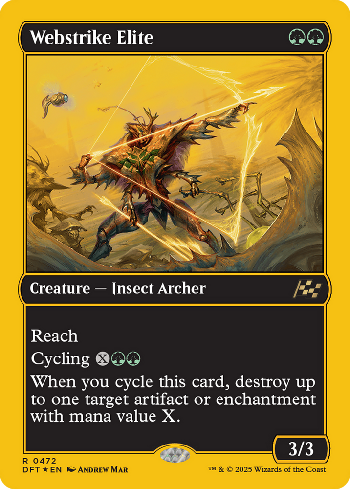 Webstrike Elite (First-Place Foil) [Aetherdrift] Magic: The Gathering