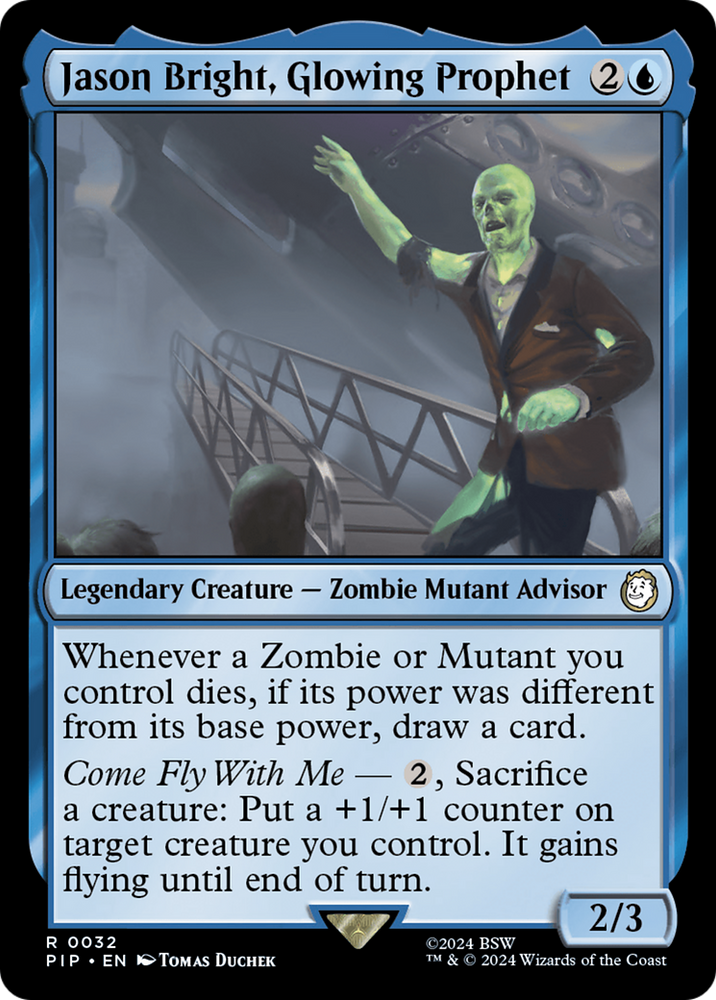 Jason Bright, Glowing Prophet [Fallout] Magic: The Gathering