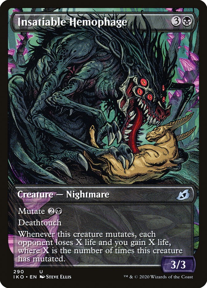 Insatiable Hemophage (Showcase) [Ikoria: Lair of Behemoths] Magic: The Gathering